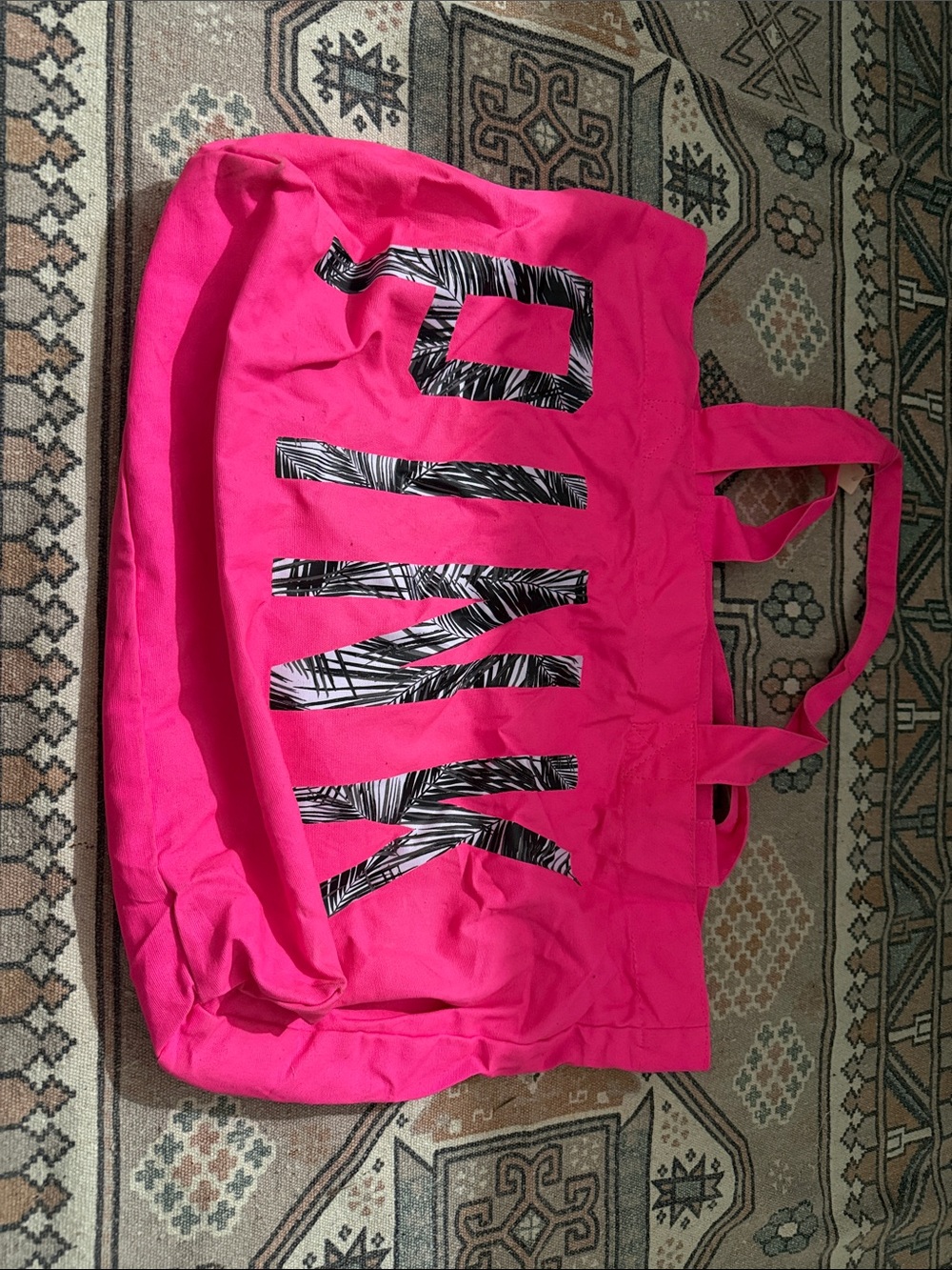Victoria's Secret Pink Zebra Logo Tote